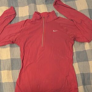 Nike Pink Long Sleeve Half-Zip Top